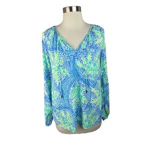 Lilly Pulitzer Willa Top Sz Xs - image 1